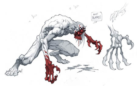 Battle Chasers NightWar Vampire Ghoul concept art