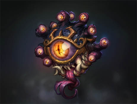 Battle Chasers Nightwar game creature concept art: The Beholder