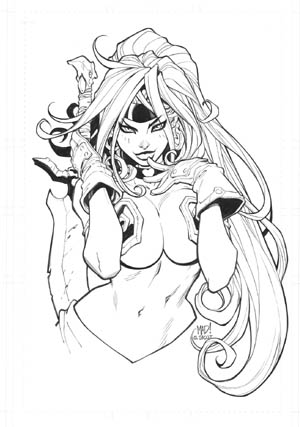 NYCC 2013 Red Monika print #1 (Ink)