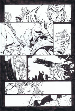 Battle Chasers comic #5 page 5 (Ink)