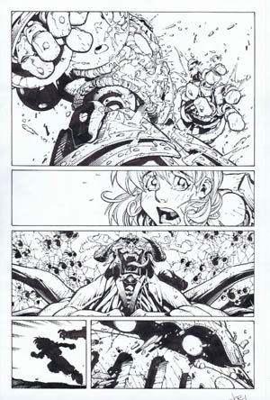 Battle Chasers comic #5 page 6 (Ink)