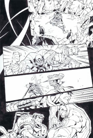 Battle Chasers comic #5 page 17 (Ink)