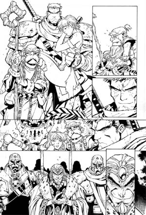 Battle Chasers comic #5 page 22 (Ink)