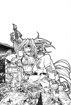 Battle Chasers #10 unreleased cover (Ink)