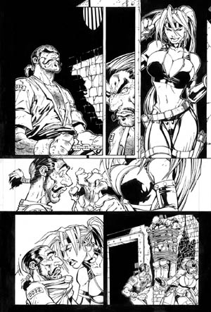 Battle Chasers comic #3 page 4 (Ink)