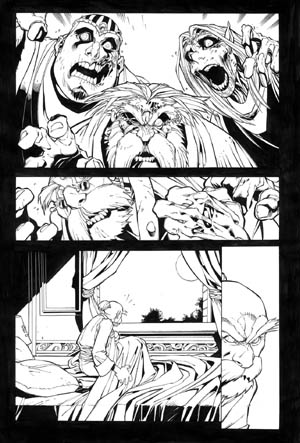 Battle Chasers comic #6 page 4 (Ink)