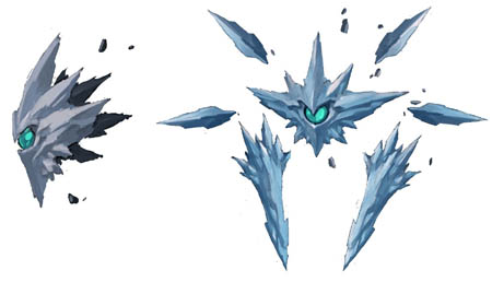 Battle Chasers Nightwar ice elemental concept art