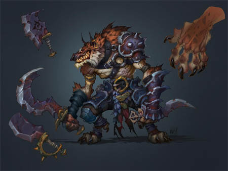 Lycelot concept art for Battle Chasers Nightwar game (Color)