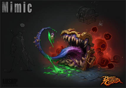 Mimic concept art for Battle Chasers game (Color)