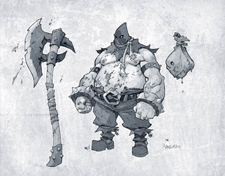 Battle Chasers Nightwar the Hangman concept art (Texture)