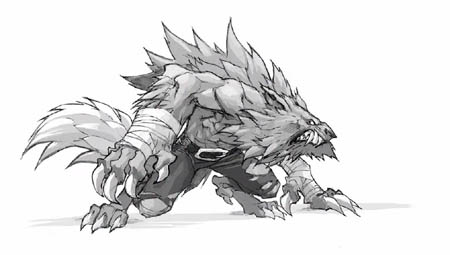 Lycelot early concept art for Battle Chasers Nightwar game