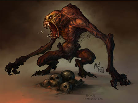 Darksiders Bone Harvester concept art