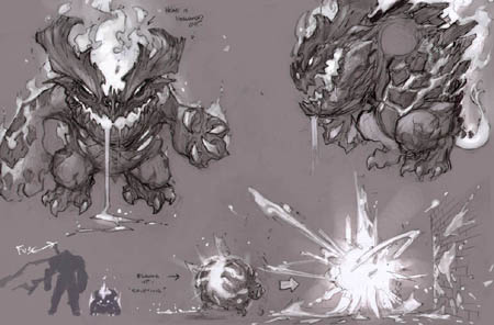 Darksiders Fleamag monster concept art (unused) (Texture)