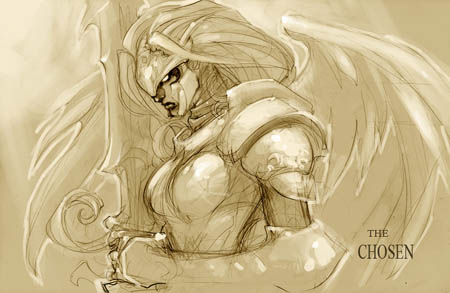 Darksiders The Chosen concept art (Pencil)