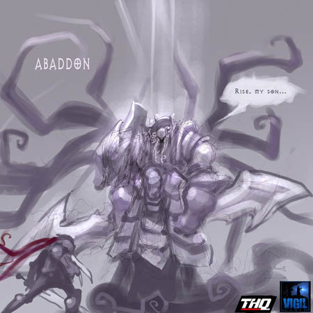 Darksiders Abaddon early concept art sketch