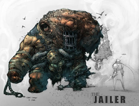 Darksiders The jailer Boss concept art (Color)