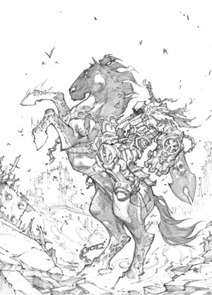 Darksiders box art with War & Ruin (Pencil)