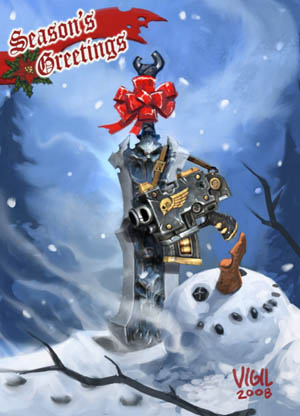 Darksiders & Warhamer 40K DMO special Christmas card (Color)