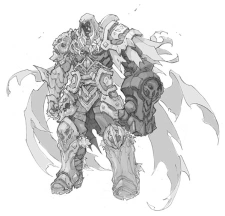 Darksiders Genesis War standard pose concept art