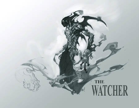 Darksiders "the Watcher" concept art (Pencil)