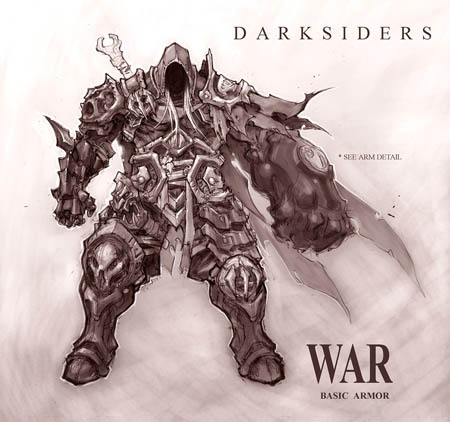 Darksiders War basic armor concept art (Texture)