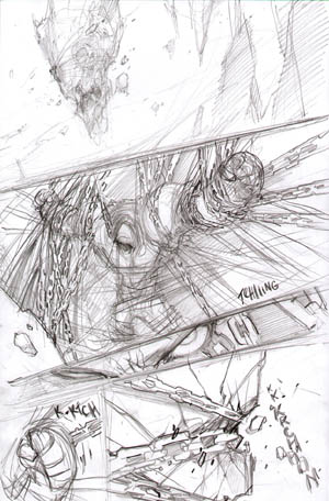 Darksiders War birth scene 1 concept art (Pencil)