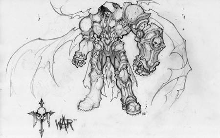 Darksiders War early concept art (front) (Pencil)