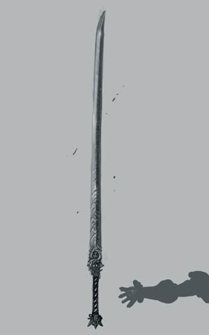 Darksiders2 sword of Abaddon concept art (Sketch)