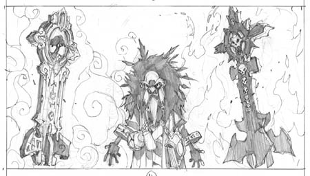 Darksiders 2 "the angel key" part 1 cutscene sketch