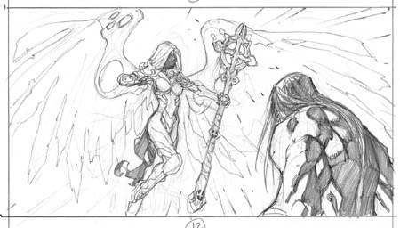 Darksiders 2 "the angel key" part 2 cutscene sketch (Sketch)