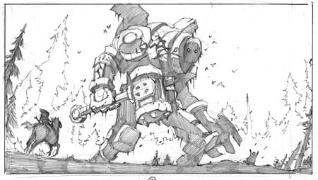 Darksiders 2 "the guardian" part 3 cutscene sketch (Sketch)