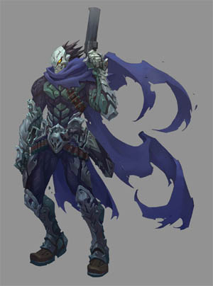 Darksiders 3 Strife standard pose concept art