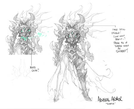 Darksiders 3 Fury abyssal armor unused concept art