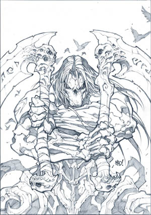 "Darksiders II: Deathâ€™s Door" comic cover