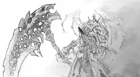 DarksidersII Death Reaper form concept art