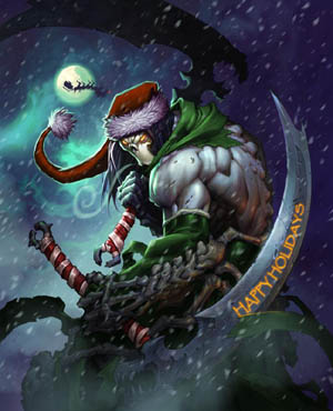 Darksiders II Death special Christmas art (Color)