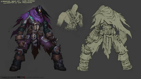 DarksidersII Death Wanderer armor concept art  (Color)