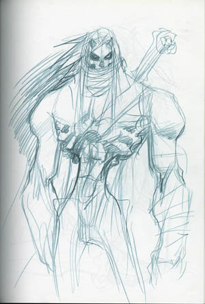 DarksidersII Death zombie-like design   (Pencil)