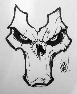 The mask of Death done at Paris Comic Con 2012 (Sketch)