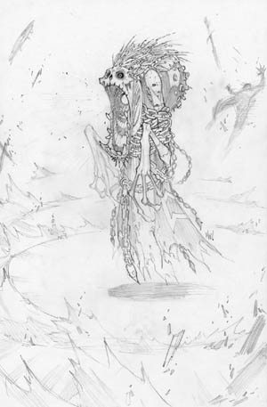 Dungeon Runners concept art fade banshee (Pencil)