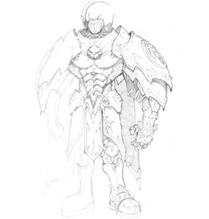 Dungeon Runners player heavy armor concept art