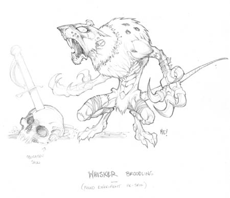 Dungeon Runners whisker broodling concept art