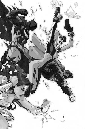 Justice League of America #6 variant cover (JLA) (Ink)