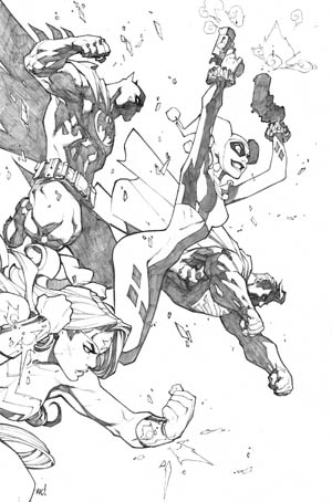 Justice League of America #6 variant cover (JLA) (Pencil)