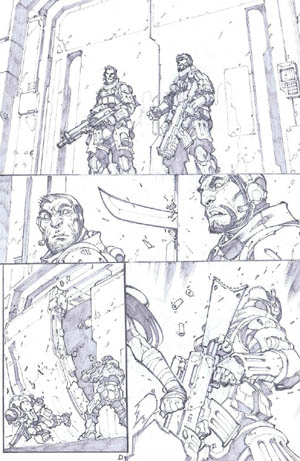Savage Wolverine issue #6 page 1 (Pencil)