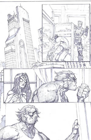 Savage Wolverine issue #6 page 8 (Pencil)