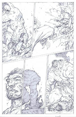 Savage Wolverine issue #7 page 17 (Pencil)