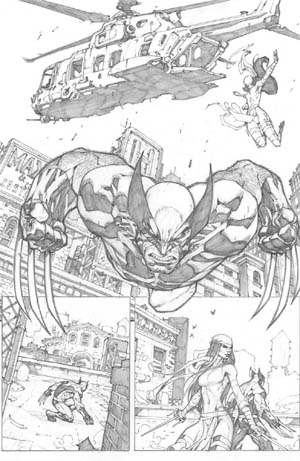 Savage Wolverine issue #7 page 2 (Pencil)