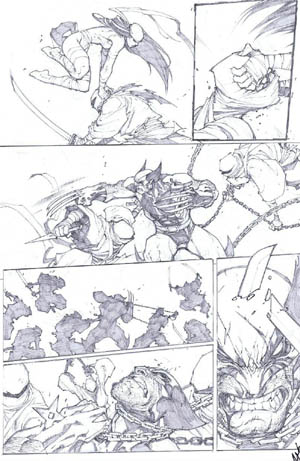 Savage Wolverine issue #7 page 4 (Pencil)