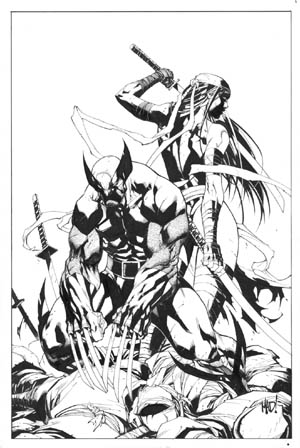 Savage Wolverine issue #8 cover (Ink)